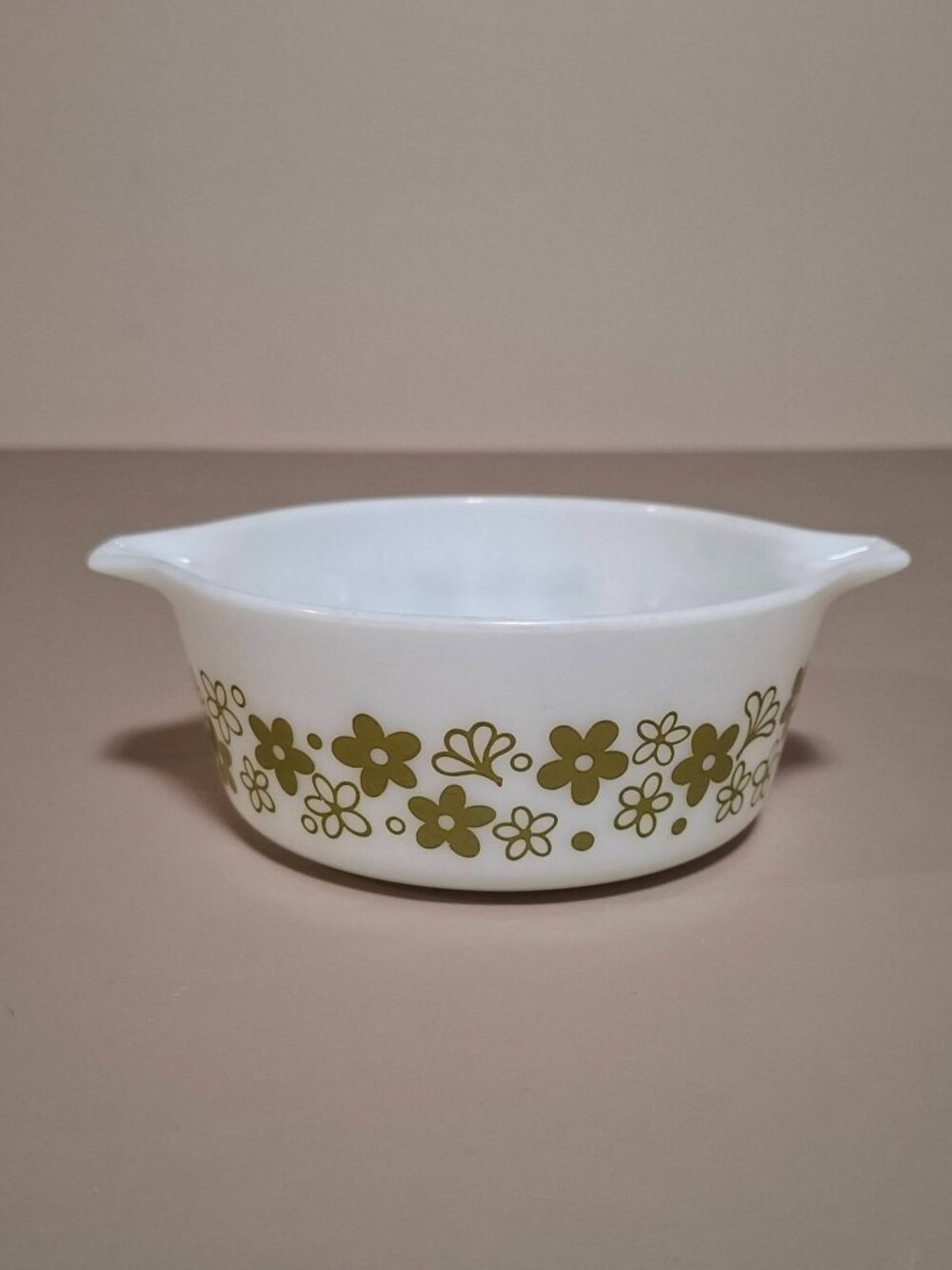 Pyrex Vintage 472 Spring Blossom Crazy Daisy 1 1/2 Pint Casserole Bowl No Lid